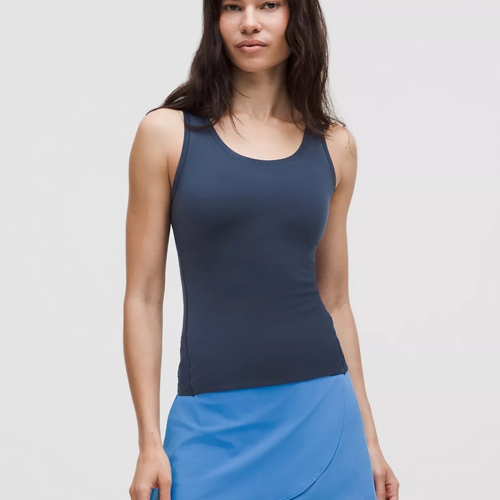 NWT Wundermost Ultra-Soft Nulu Scoop Neck Tank Top size XL in color Club Blue